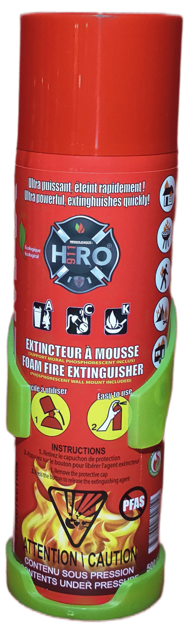 Extincteur pour cuisine et garage.