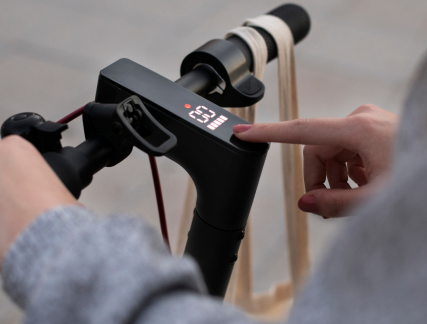 young adult using electric scooter transportation 2